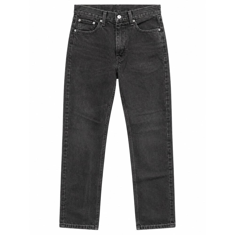 Levi's 505 Regular Fit Straight Leg Jeans Men's 30x32 Faded Black Denim 5 Pocket